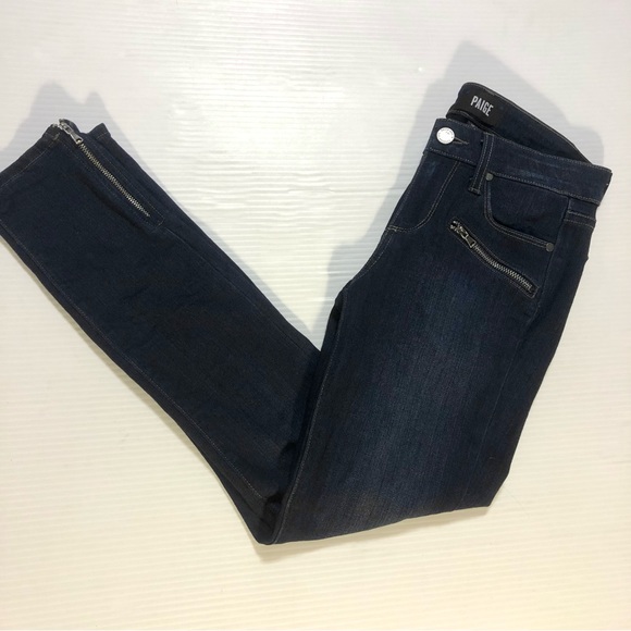 PAIGE Jane Zip Crop Skinny Jeans 25 - Picture 5 of 13